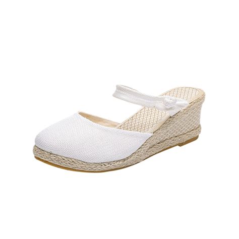 Juebong Espadrilles Flatform Sandals For Women Platform Ankle Strap