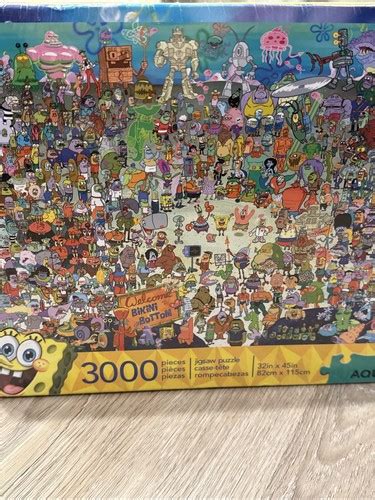 NEW Nickelodeon SpongeBob SquarePants Bikini Bottom Jigsaw Puzzle 3000 Pieces EBay