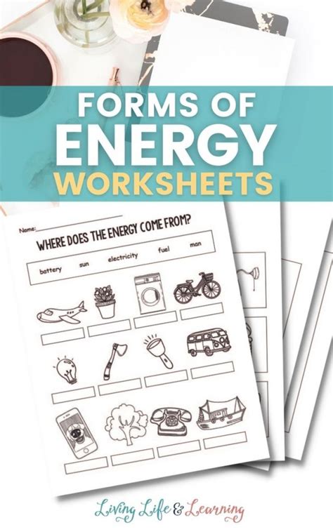 Forms Of Energy Worksheets Free Homeschool Deals