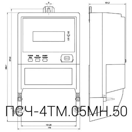 Счетчик электроэнергии ПСЧ-4TM. 05MH. 50 купить по цене 19999 ₽ в ...