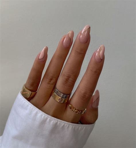40 Cute Acrylic Nails To Wear This Spring Translucent Nude Nail Art I Take You Wedding