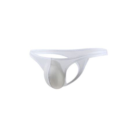 Vemefufu Perizoma G String Slip Tanga Uomo Sexy Seta Di Ghiaccio Silky Intimo Uomini Hot Vita