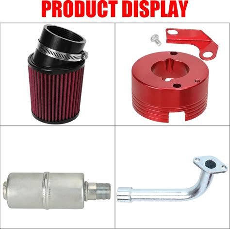 Buy Grehua Upgrade Air Filter Adapter Exhaust Pipe Muffler Jet Kit For