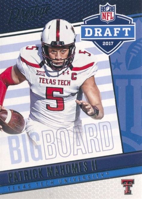 Patrick Mahomes Ii Prestige Draft Big Board Price Guide