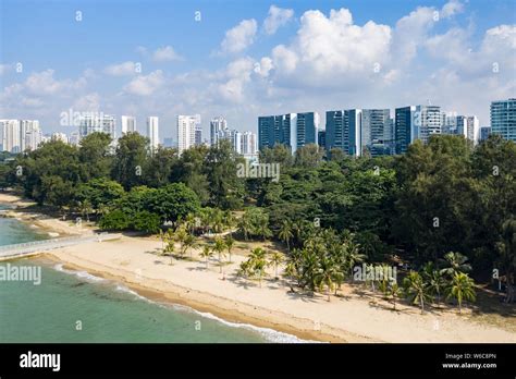 East Coast Park Aerial Singapore Stock Photo Alamy