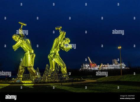 Greenock United Kingdom 21 January 2023 Pictured The Shipbuilders