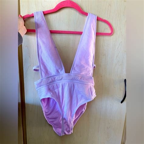 The Bikini Lab Swim The Bikini Lab Onepiece Ripped Plunge Suit Med Poshmark