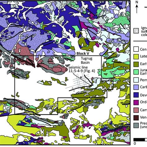 Simplified Geologic Map Showing Major Rock Units In The Regional Study