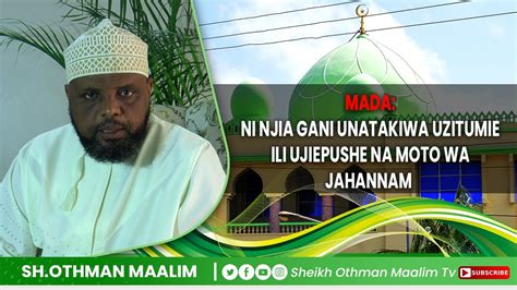 Sheikh Othman Maalim Tv Je Unajuwa Kuwa Kutengemana Vyema Na Mumeo