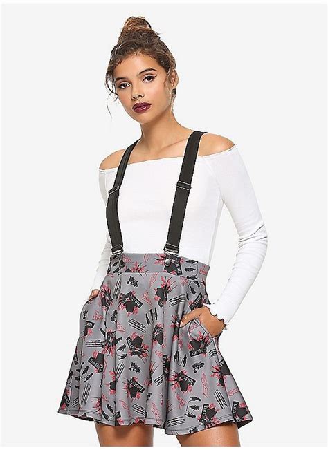 Hot Topic A Nightmare On Elm Street Freddy Suspender Skirt