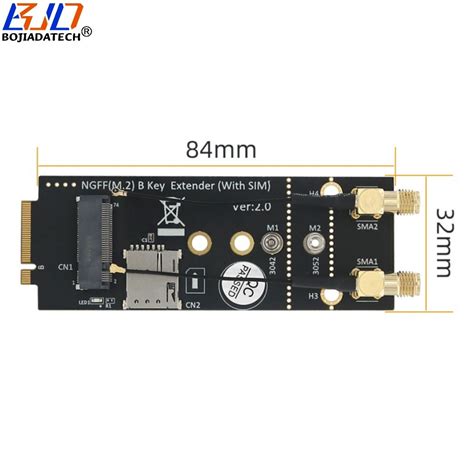 M2 Ngff M2 Key B Wireless Module Adapter Nano Sim Card Slot Dual