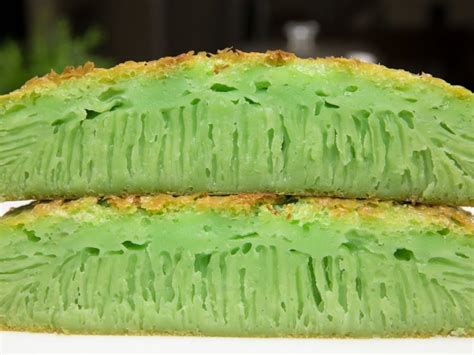 Easy Vietnamese Pandan Honeycomb Cake Recipe Bánh Bò Nướng