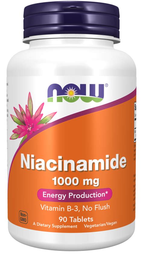 Niacinamide 1000 Mg Tablets Now Foods