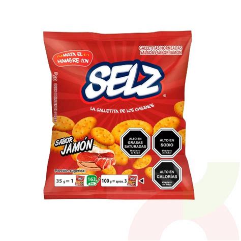 Galletas Mini Jamón Serrano Selz 35Gr Supermercados Eltit