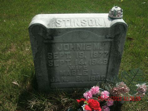 John Edward Melvin Johnie Stinson Find A Grave Memorial