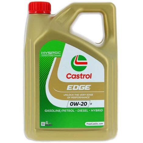 Huile Moteur CASTROL EDGE 0W 20 V 4L