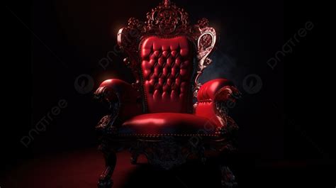 Red Royal Chair In Stunning 3d Design Background Royal Chair Throne