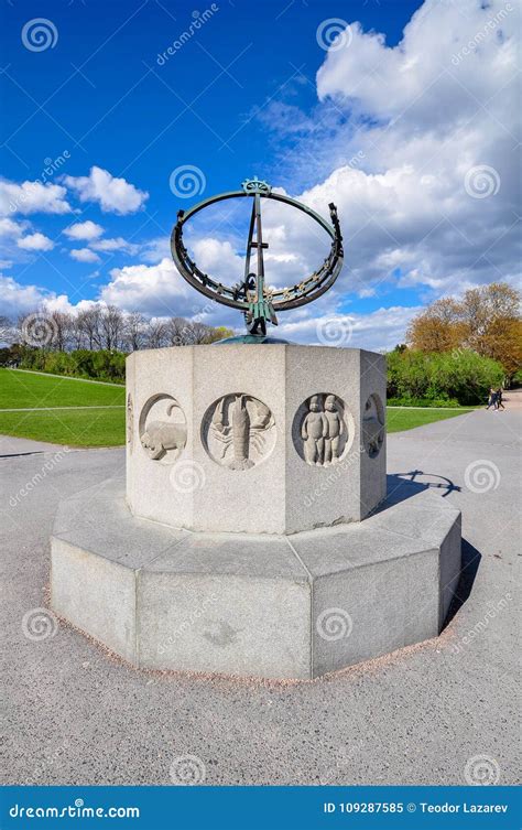 Famous Statues Of Vigeland Or Frogner Park In Oslo Editorial Image