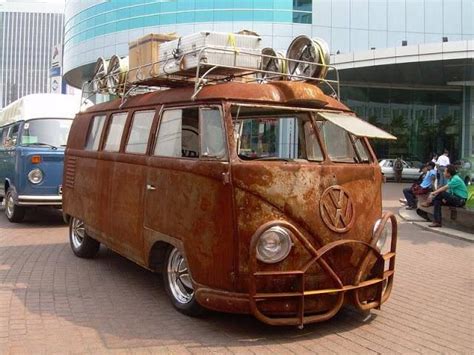 Pin By Current Slides On Cal Look Vintage Vw Bus Rat Rod Volkswagen Bus