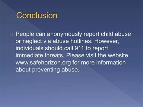 Safe Haven Engages Citizens in the Fight against Child Abuse | PPTX