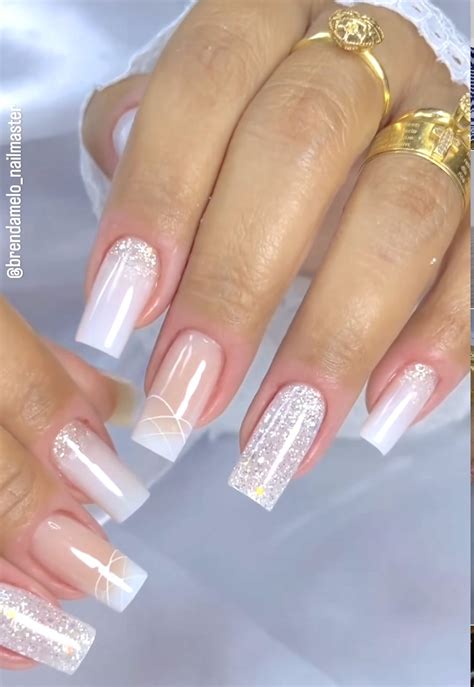 Pin On Unhas In French Tip Acrylic Nails Acrylic Nails Nude Fall Acrylic Nails