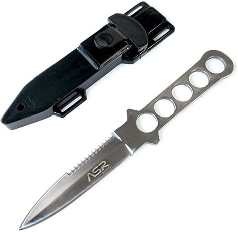 Full Tang Serrated 9 Inch Stainless Steel Dive Knife with Leg Holster ...