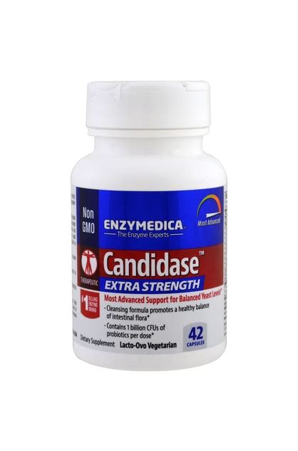 Enzymedica, Candidase, Extra Strength, 42 Capsules | Enzymedica Online ...