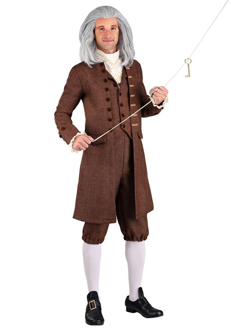 Colonial Benjamin Franklin Costume for Men | Historical Costumes