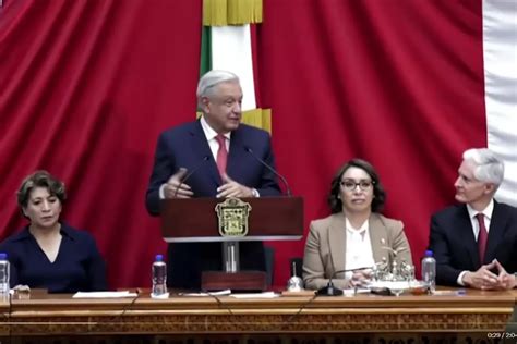 Amlo Da Mensaje En Toma De Protesta De Delfina Gómez En El Edomex Poresto