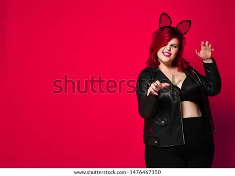 Cute Sexy Plus Size Brunette Black Stock Photo 1476467150 Shutterstock