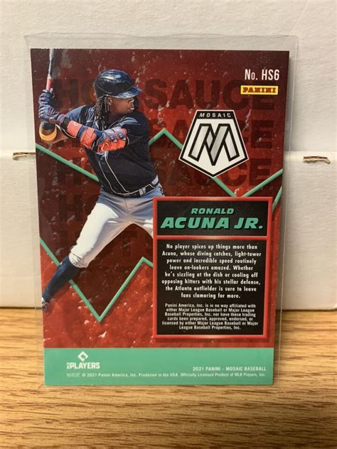 Panini Mosaic Hot Sauce Mosaic HS Ronald Acuña Jr eBay