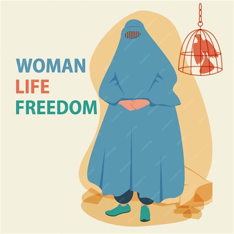 Premium Vector | The person in the burka is fully covered Islamic Woman