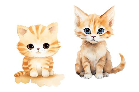 Premium Vector Watercolor Of Cute Cat Vector Illustration