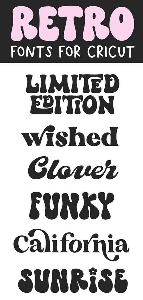 Retro Font Groovy Font Boho Bubbly Font Shadow Font Modern Font