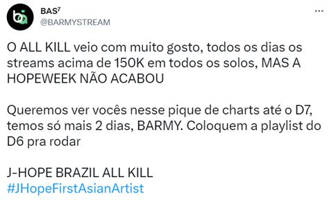 BAS⁷ on Twitter Lembram desse hit aqui B ARMY Hora de repetir