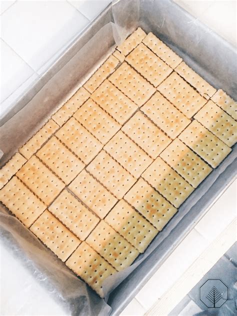 Triple Layer Cracker Toffee Bars Handrafted