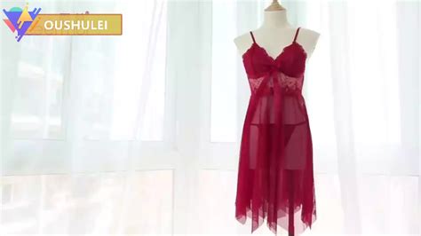 Women Sexy Lace Satin Lingerie Smooth Silk Like Pajamas Sexy Lingerie Women S Sexy Night Wear