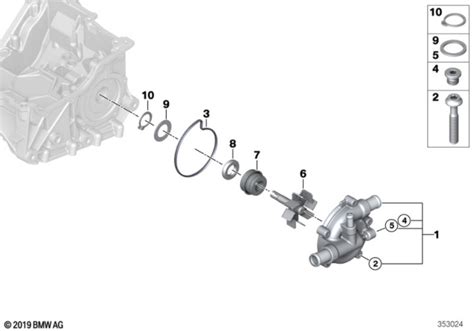 Cooling System Coolant Pump 2019 Bmw I3 Range Extenderi01