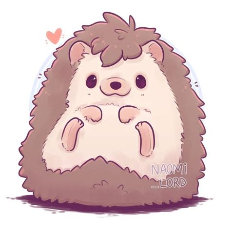Kawaii Cute Hedgehog Drawing