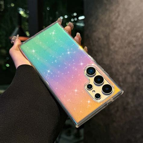 for Samsung Galaxy S25 Ultra Case Women Girls, [Holographic Iridescent
