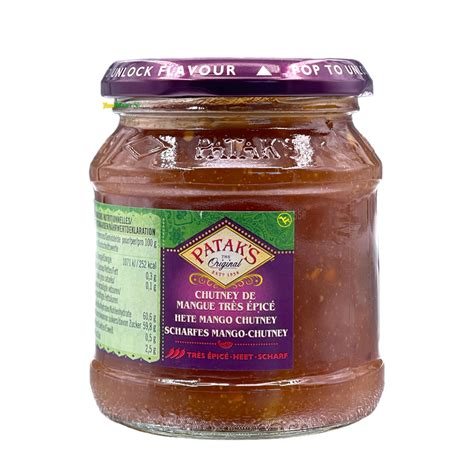 Patak S Hot Mango Chutney G Yogi Mart Online Indian Grocery Store