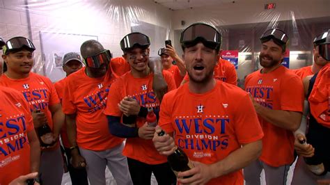 The Astros celebrate their sixth AL West title | 10/01/2023 | Houston ...