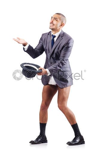 Nude Businessman In Business Concept Stock Photo 440950 Crushpixel