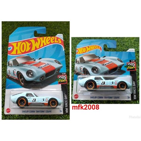 HOT WHEELS SHELBY COBRA DAYTONA COUPE GULF HW RACE TEAM ASST Shopee Malaysia