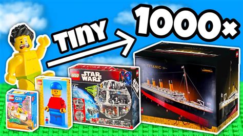 LEGO But Each Day The Set Gets BIGGER Brick Finds Flips