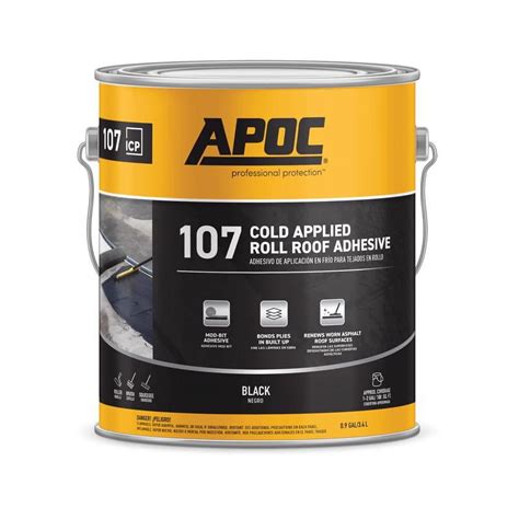 Apoc Gloss Black Asphalt Roll Roofing Adhesive 1 Gal