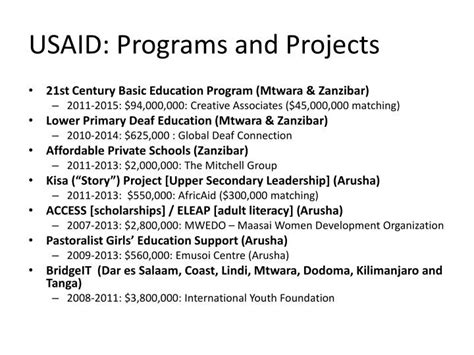 PPT - USAID: Programs and Projects PowerPoint Presentation, free ...