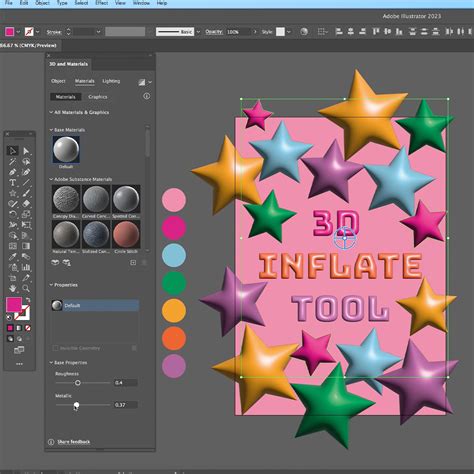 Creative Tip Of The Week 3d Inflate Tool Adobe Illustrator Make It