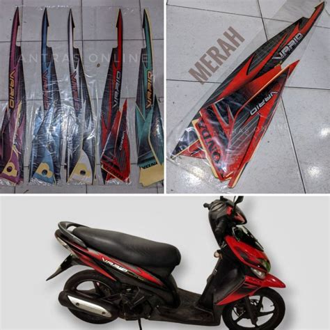 Striping Honda Vario Cw Karbu 110 2007 Stiker Lis Motor Standar