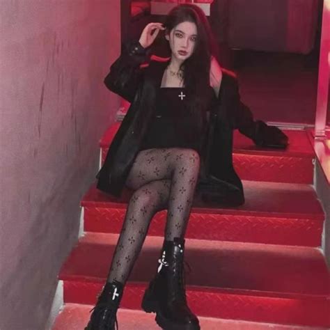 Collants noirs Collants d été en Nylon imprimé pour femmes Style japonais Lingerie Sexy